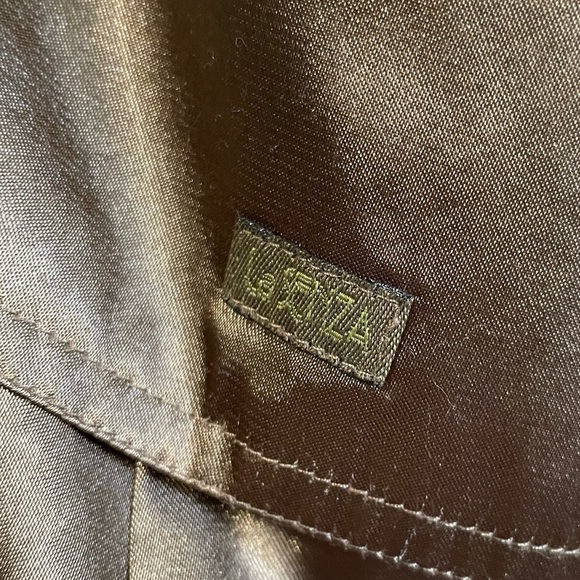 La Senza Olive Green Cargo Style Silky  Wide Leg Pants w Adjustable Leg Openings - Picture 2 of 12